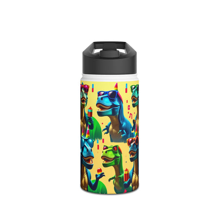 Steel Water Bottle, Dino Party Design