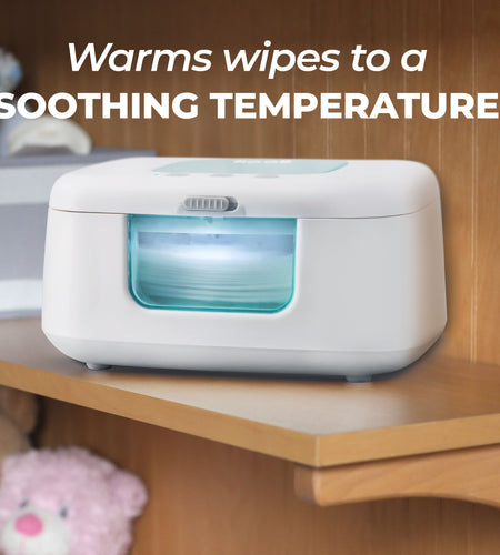 Baby Wipe Warmer & Dispenser with LED Changing Light & On/Off Switch by