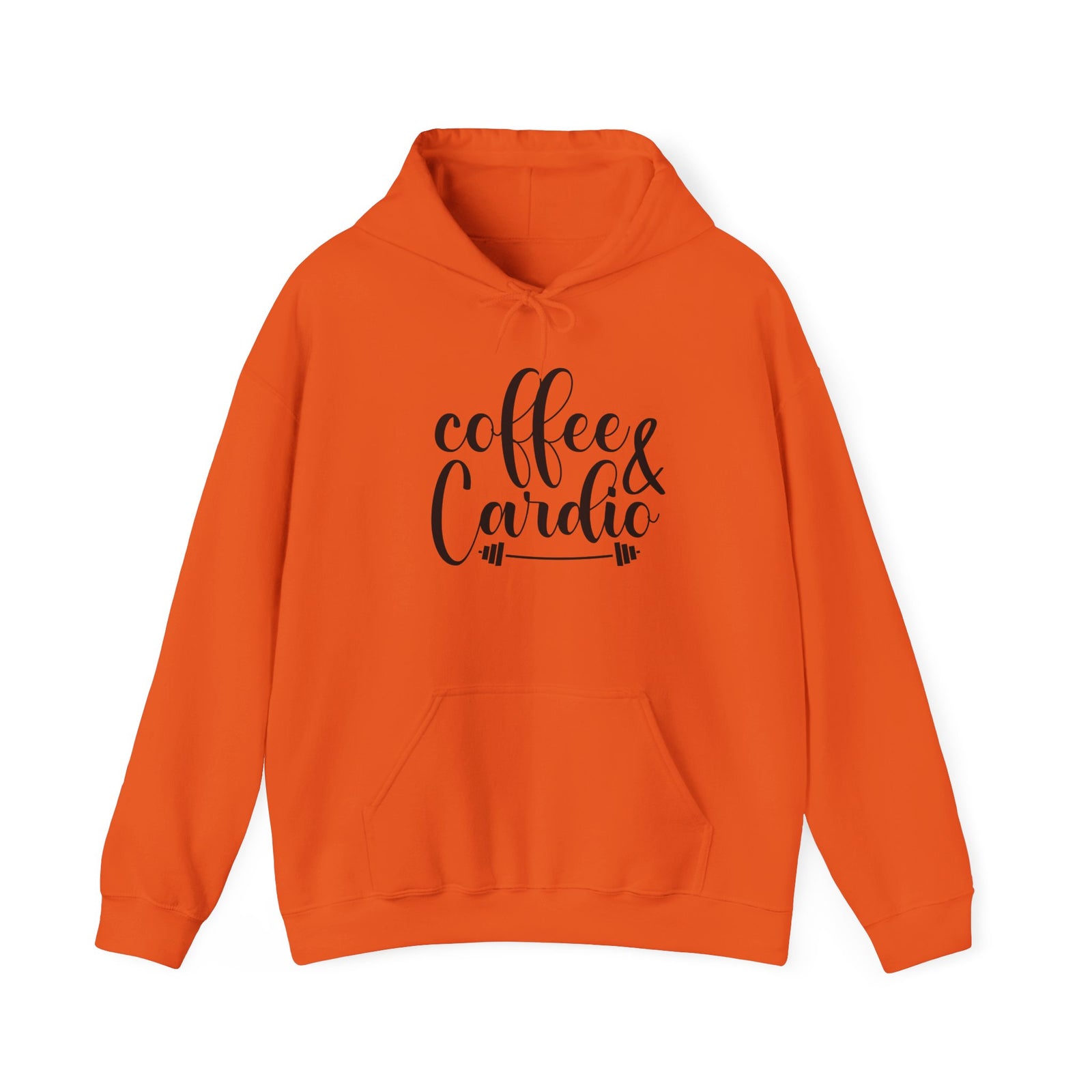Coffee & Cardio Hoodie, Fitness Sweatshirt, Gym Pullover, Gift for Gym Lovers, Cozy Athletic Wear