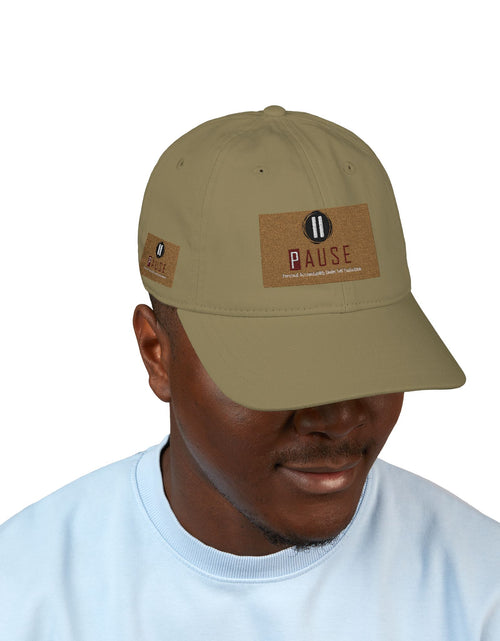 Load image into Gallery viewer, Cap Embroidered with 'Pause' Design
