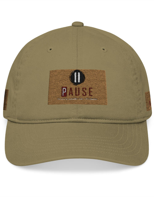Load image into Gallery viewer, Cap Embroidered with 'Pause' Design
