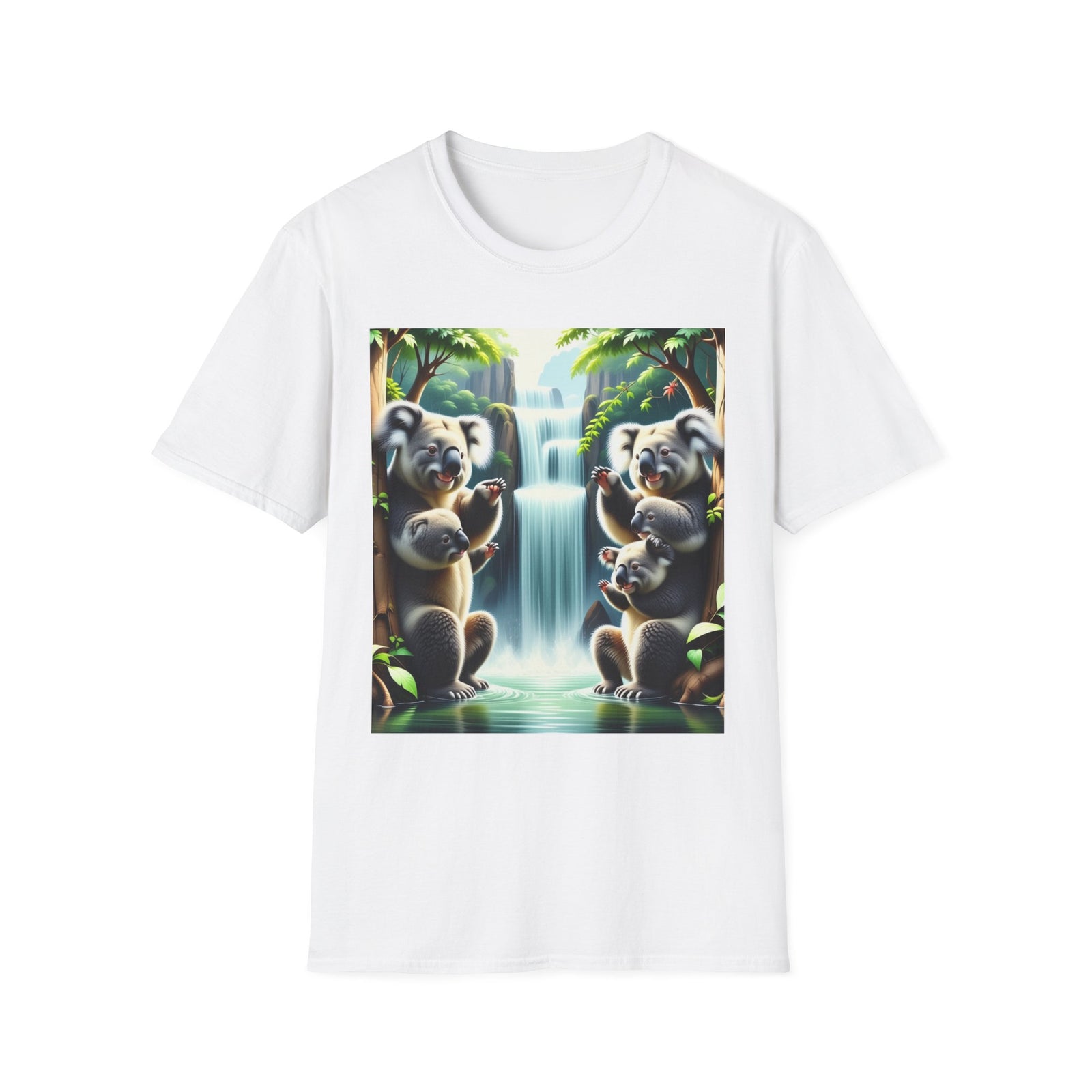 Cute Koala Family Unisex T-Shirt, Animal Lover Gift, Nature Tee, Eco-Friendly Clothing, Wildlife Enthusiast Shirt