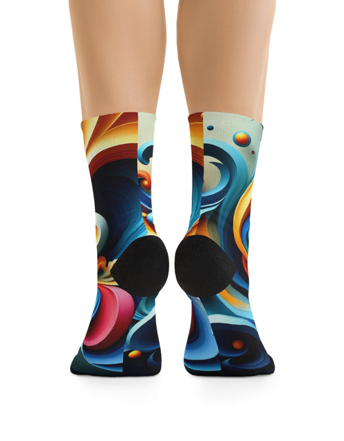 Load image into Gallery viewer, Artistic Poly Socks - Colorful Recycled Footwear
