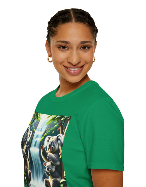 Load image into Gallery viewer, Cute Koala Family Unisex T-Shirt, Animal Lover Gift, Nature Tee, Eco-Friendly Clothing, Wildlife Enthusiast Shirt
