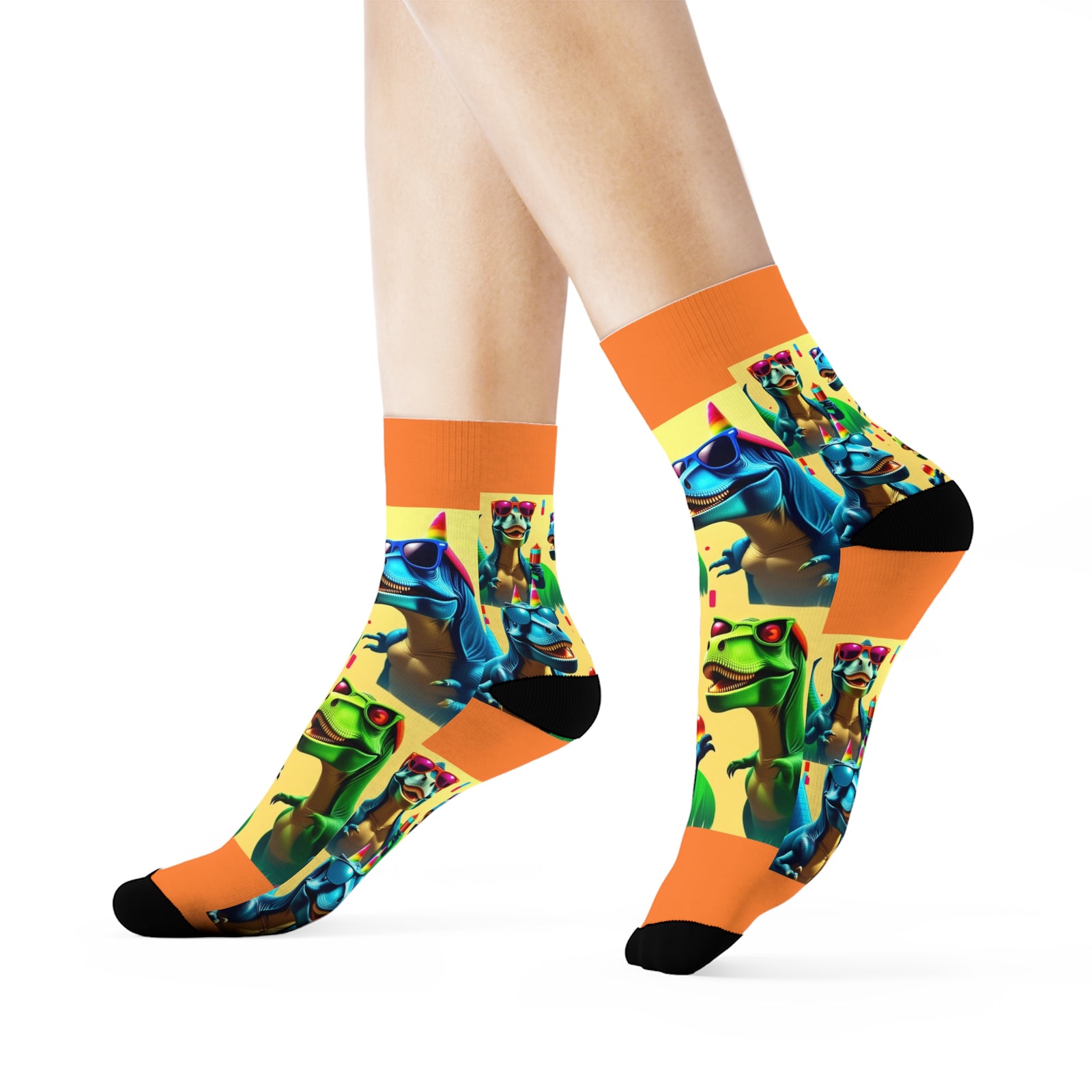 Dinosaur Party Crew Socks
