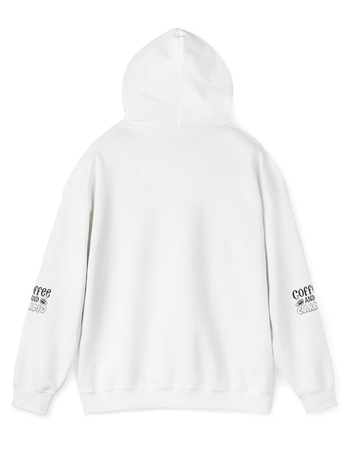 Load image into Gallery viewer, Coffee &amp; Cardio Hoodie, Fitness Sweatshirt, Gym Pullover, Gift for Gym Lovers, Cozy Athletic Wear
