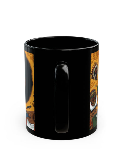 Load image into Gallery viewer, Coffee Mug - 70's Vibe Black Mug (11oz, 15oz)
