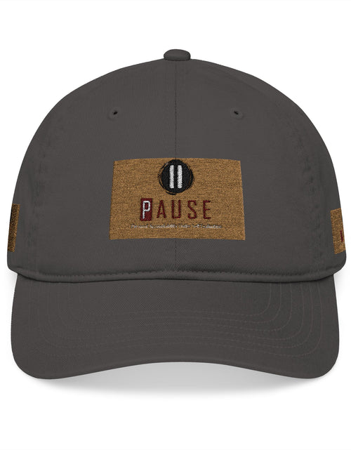 Load image into Gallery viewer, Cap Embroidered with 'Pause' Design
