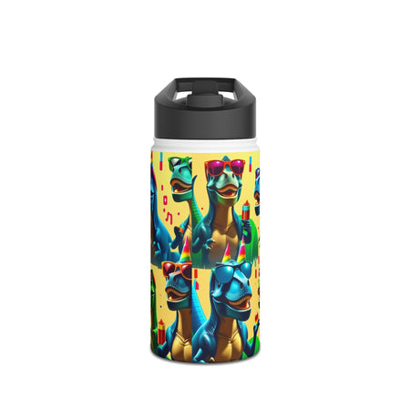 Dino Party Stainless Steel Water Bottle — Kids' Dinosaur Party Bottle