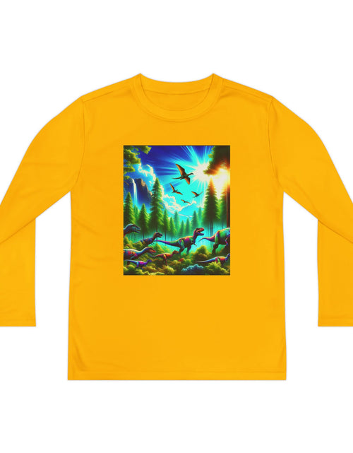 Load image into Gallery viewer, Youth Long Sleeve Nature Scene Tee | Kids Outdoor Adventure Shirt, Comfortable Activewear, Gifts for Campers and Nature Lovers, [...]
