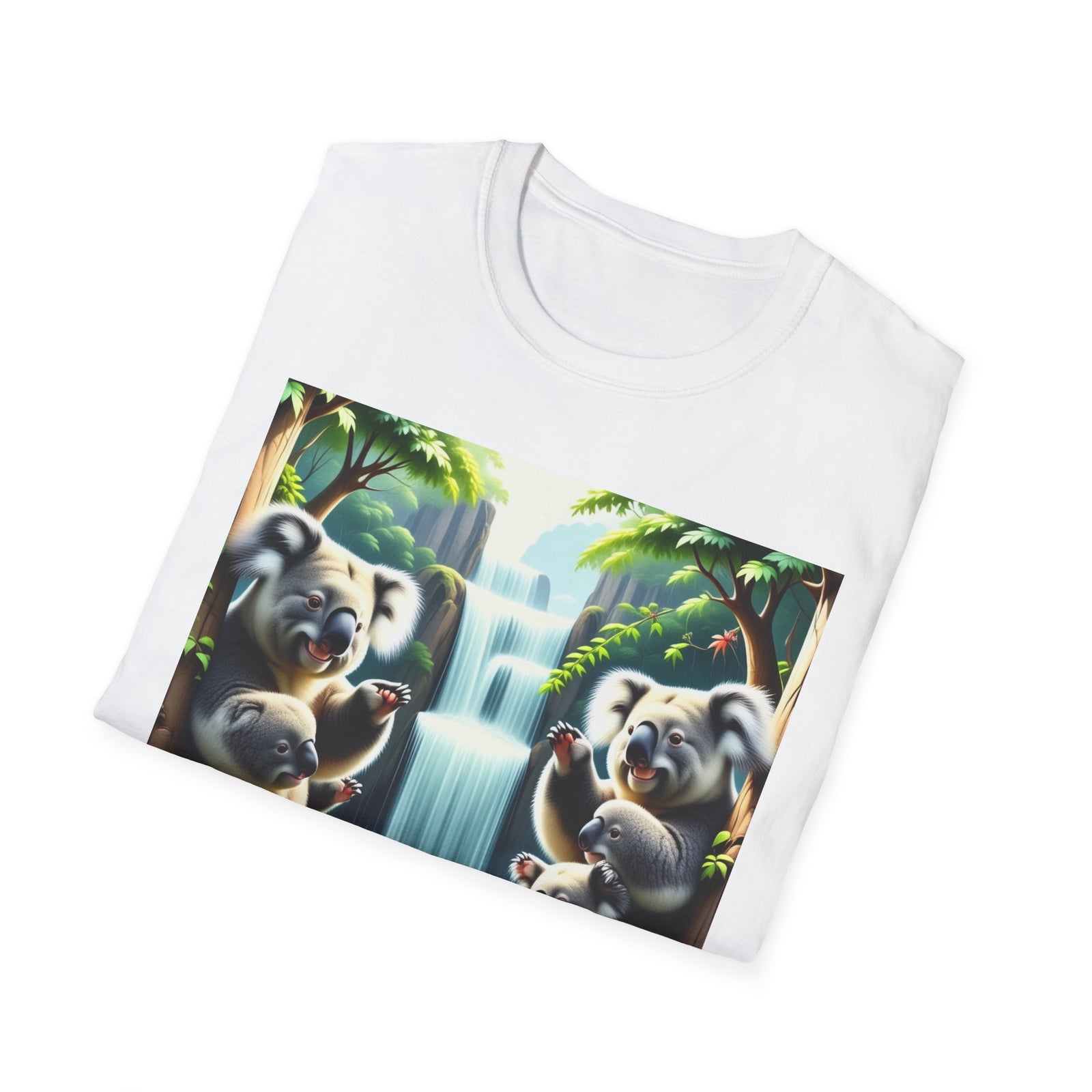 Cute Koala Family Unisex T-Shirt, Animal Lover Gift, Nature Tee, Eco-Friendly Clothing, Wildlife Enthusiast Shirt