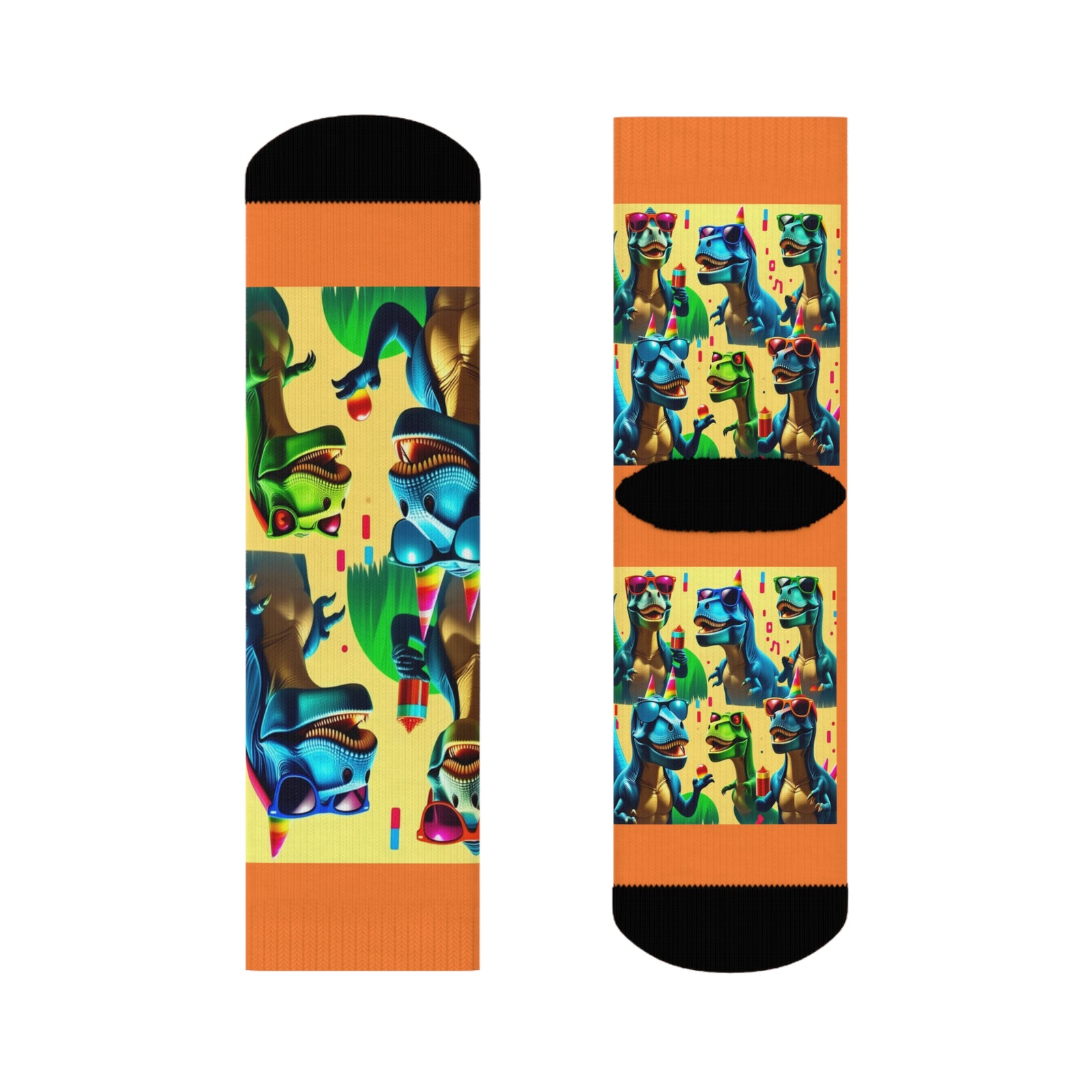 Dinosaur Party Crew Socks