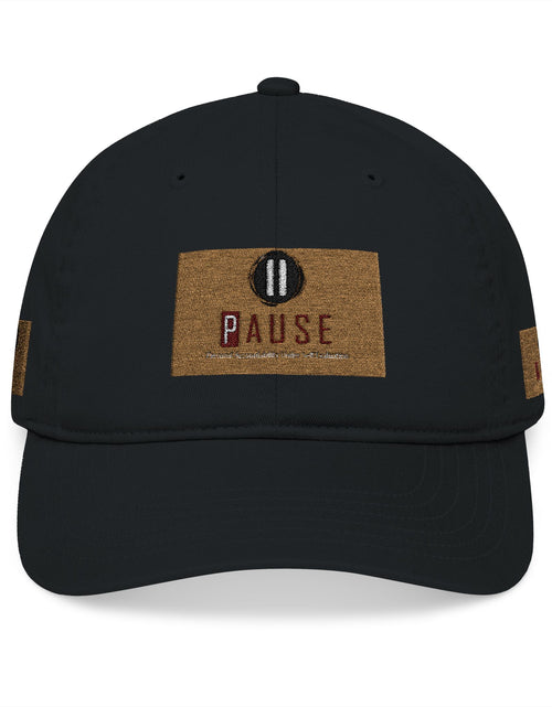 Load image into Gallery viewer, Cap Embroidered with 'Pause' Design
