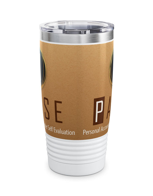 Load image into Gallery viewer, Stylish Ringneck Tumbler for Coffee Lovers | Insulated Travel Mug, Unique Gift for Birthdays, Outdoor Adventures, and Holidays
