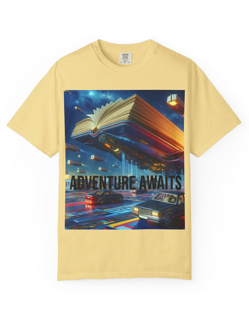 Load image into Gallery viewer, Adventure Awaits T-shirt for Book Lovers

