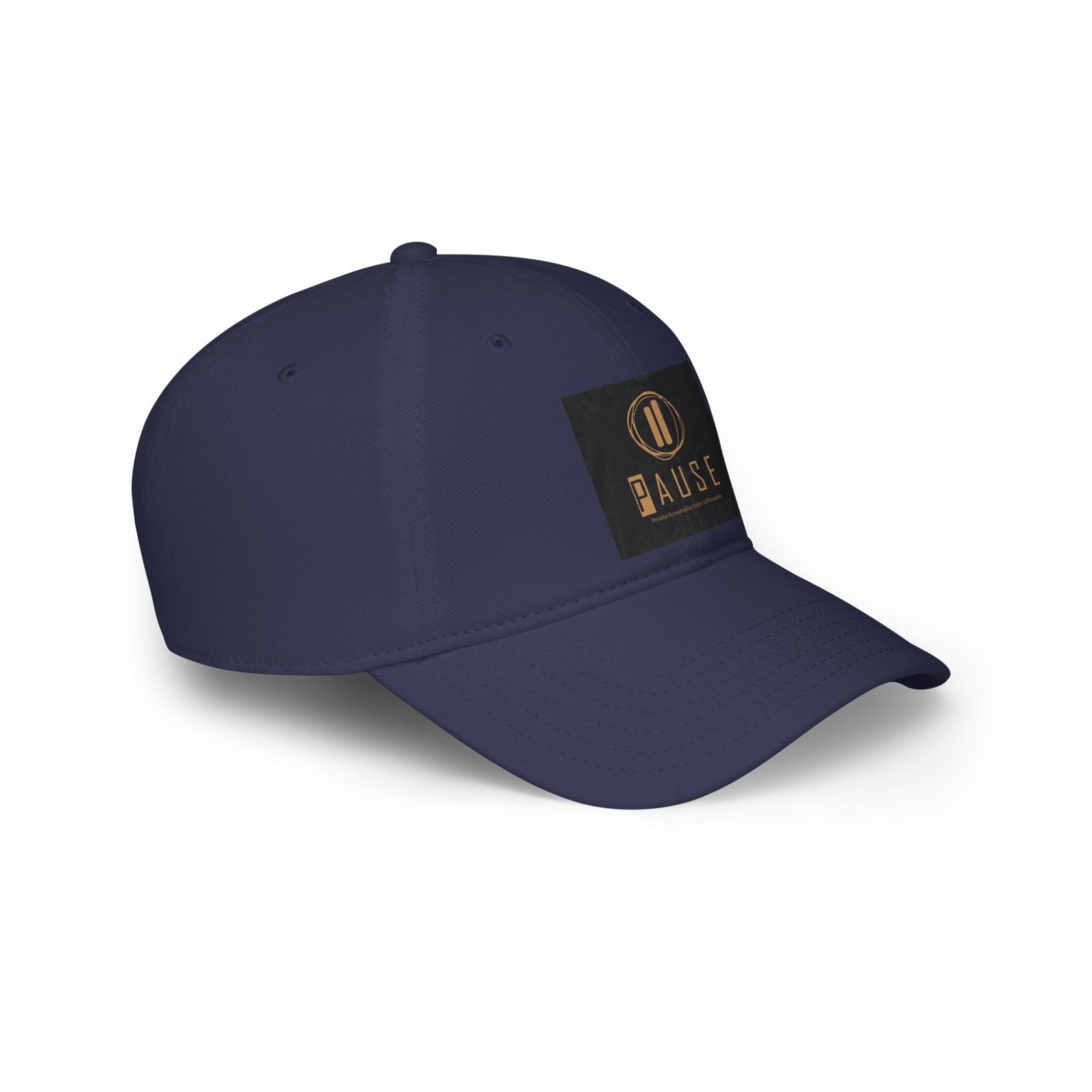 Pause Low Profile Baseball Cap, Relaxed Fit Hat, Casual Headwear, Gift for Him or Her, Everyday Cap, Adjustable Dad Hat