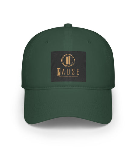 Pause Low Profile Baseball Cap, Relaxed Fit Hat, Casual Headwear, Gift for Him or Her, Everyday Cap, Adjustable Dad Hat