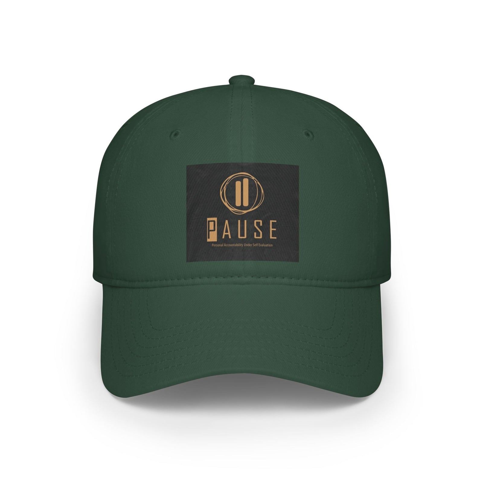 Pause Low Profile Baseball Cap, Relaxed Fit Hat, Casual Headwear, Gift for Him or Her, Everyday Cap, Adjustable Dad Hat