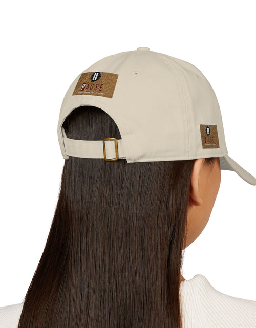 Load image into Gallery viewer, Cap Embroidered with &#39;Pause&#39; Design
