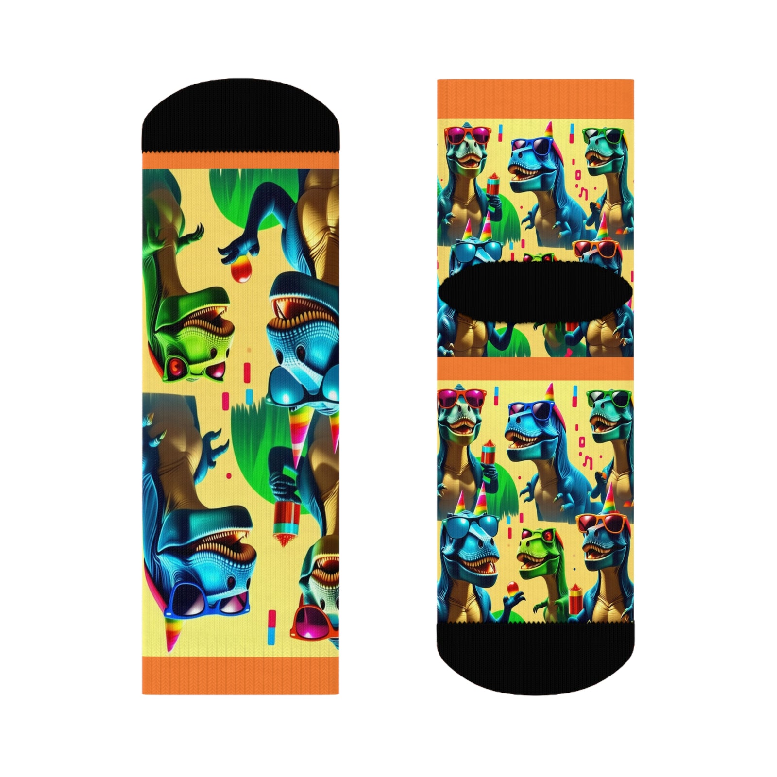 Dinosaur Party Crew Socks
