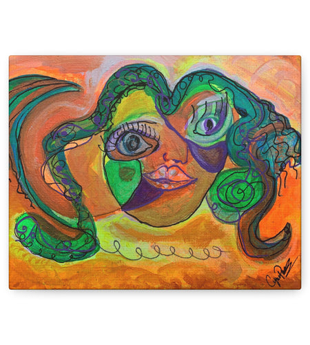 Vibrant Art Canvas, Colorful Home Decor, Wall Art for Living Room, Abstract Gift, Modern Art Piece