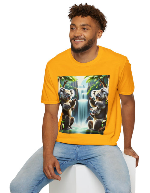 Load image into Gallery viewer, Cute Koala Family Unisex T-Shirt, Animal Lover Gift, Nature Tee, Eco-Friendly Clothing, Wildlife Enthusiast Shirt
