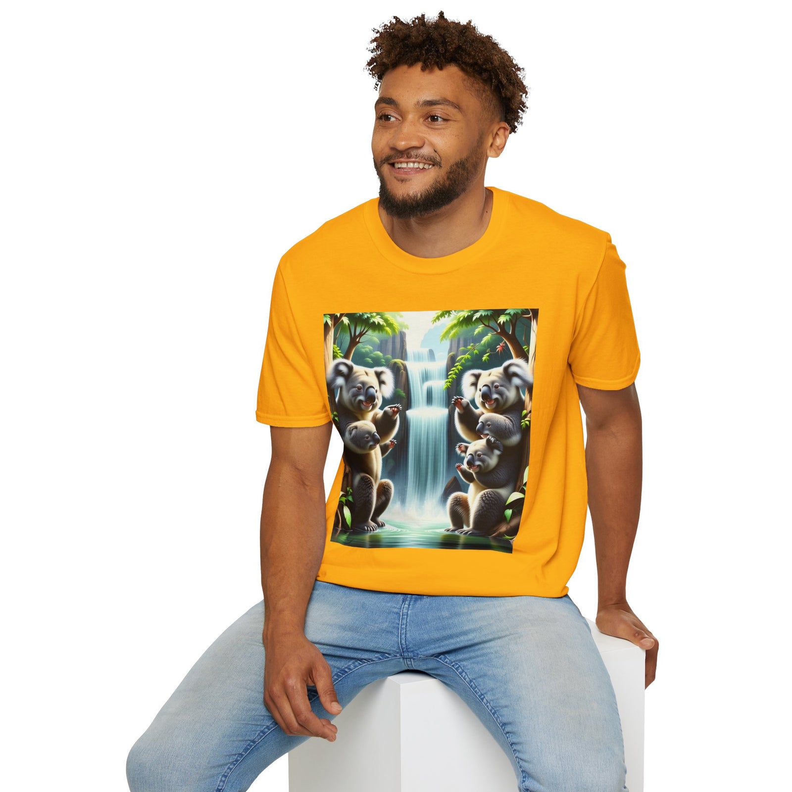 Cute Koala Family Unisex T-Shirt, Animal Lover Gift, Nature Tee, Eco-Friendly Clothing, Wildlife Enthusiast Shirt