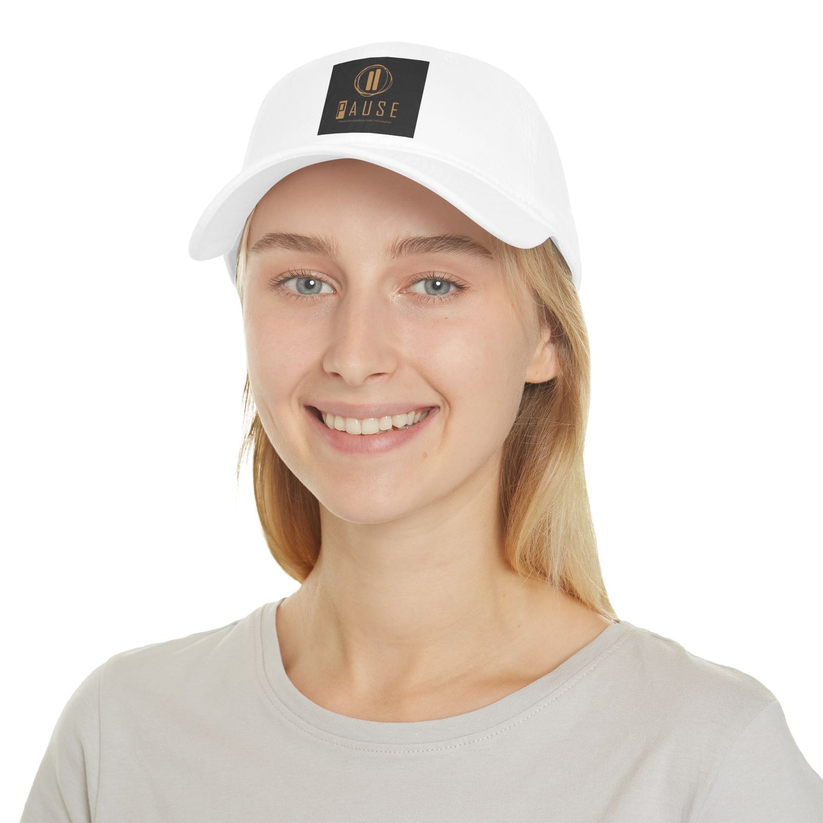 Pause Low Profile Baseball Cap, Relaxed Fit Hat, Casual Headwear, Gift for Him or Her, Everyday Cap, Adjustable Dad Hat