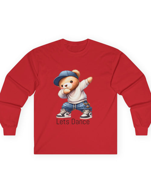 Load image into Gallery viewer, Bear Dance Long Sleeve Tee — Dancing Bear Graphic
