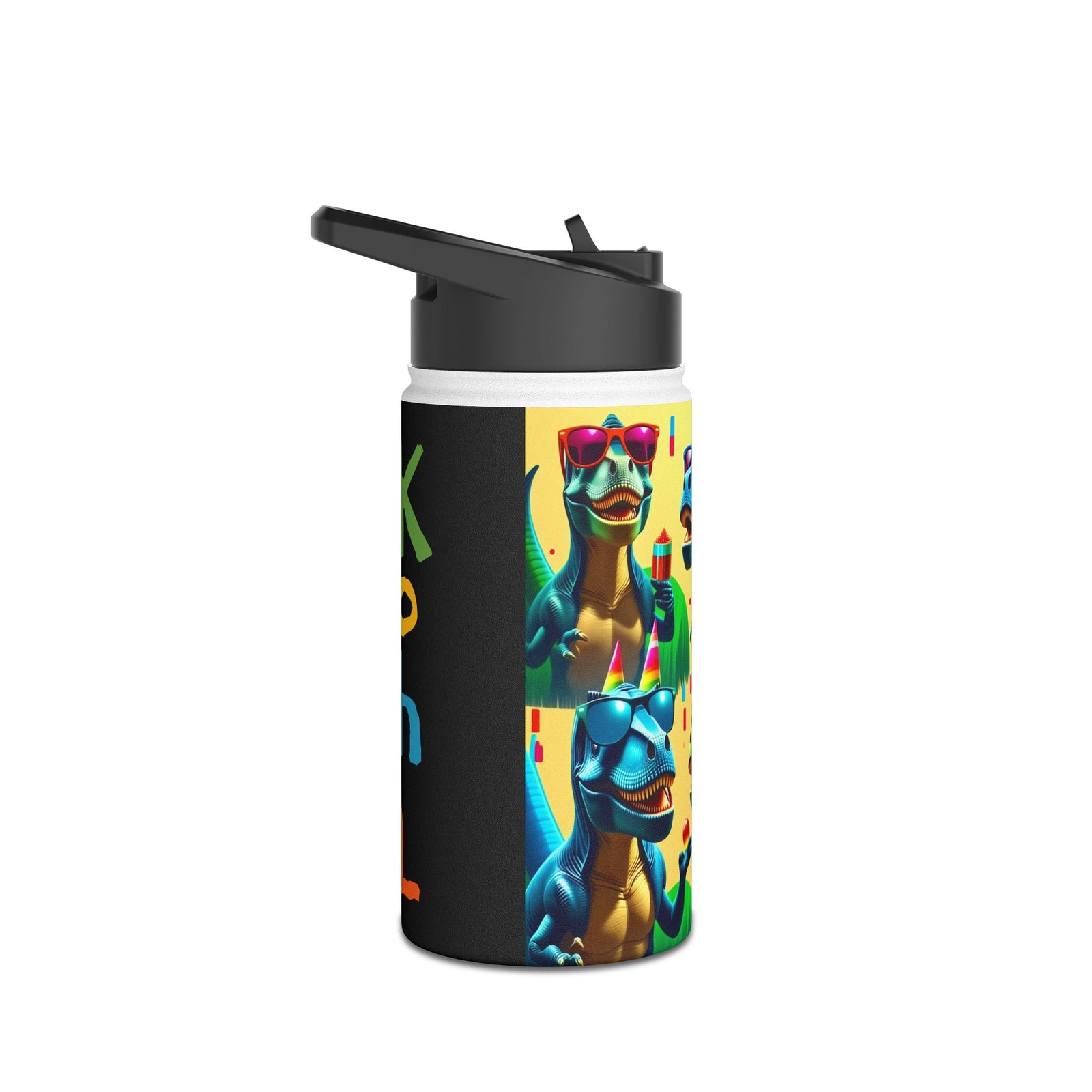 Steel Water Bottle, Dino Party Design
