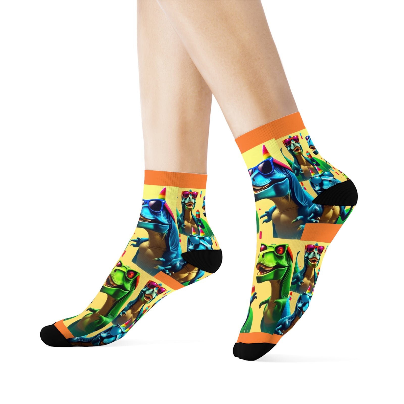 Dinosaur Party Crew Socks