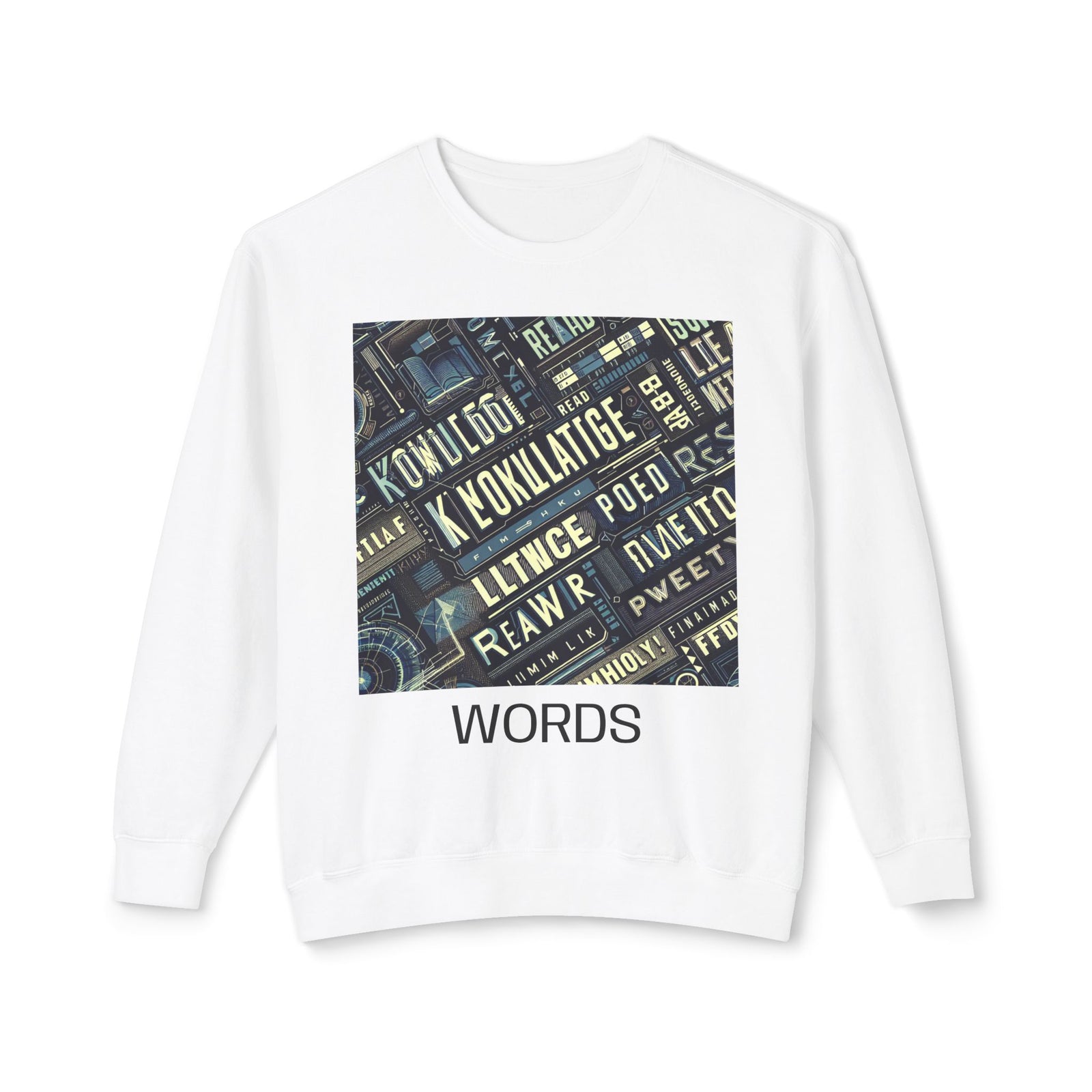 Knowledge Is Power Unisex Lightweight Crewneck Sweatshirt, Casual Wear, Gift for Students, Motivational Apparel, Educational Fashion