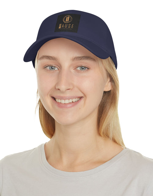 Load image into Gallery viewer, Pause Low Profile Baseball Cap, Relaxed Fit Hat, Casual Headwear, Gift for Him or Her, Everyday Cap, Adjustable Dad Hat
