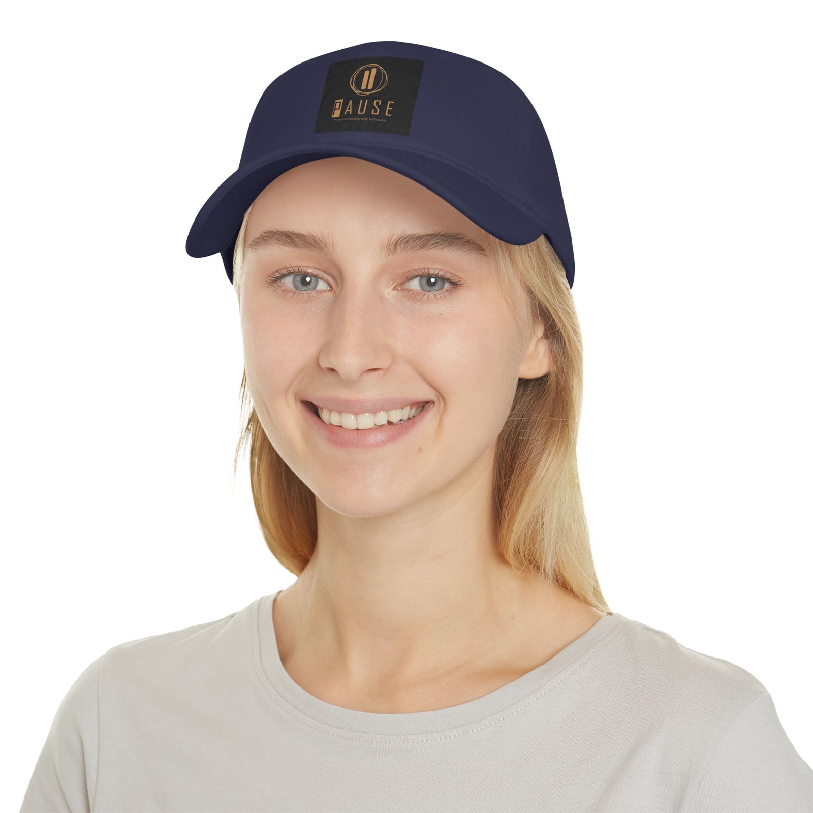 Pause Low Profile Baseball Cap, Relaxed Fit Hat, Casual Headwear, Gift for Him or Her, Everyday Cap, Adjustable Dad Hat