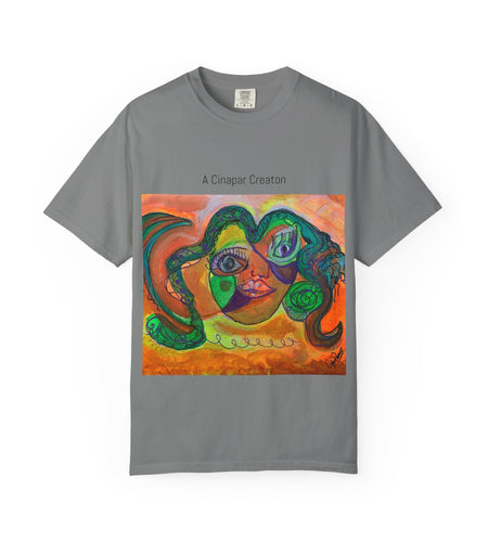 Artistic Unisex T-shirt, Colorful Face Design, Casual Wear, Gift for Art Lovers, Unique Fashion Statement, Vibrant Artwork Tee