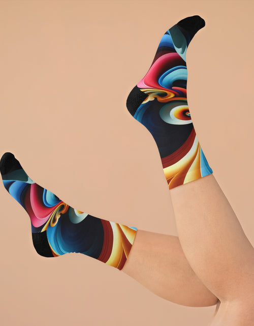 Load image into Gallery viewer, Artistic Poly Socks - Colorful Recycled Footwear
