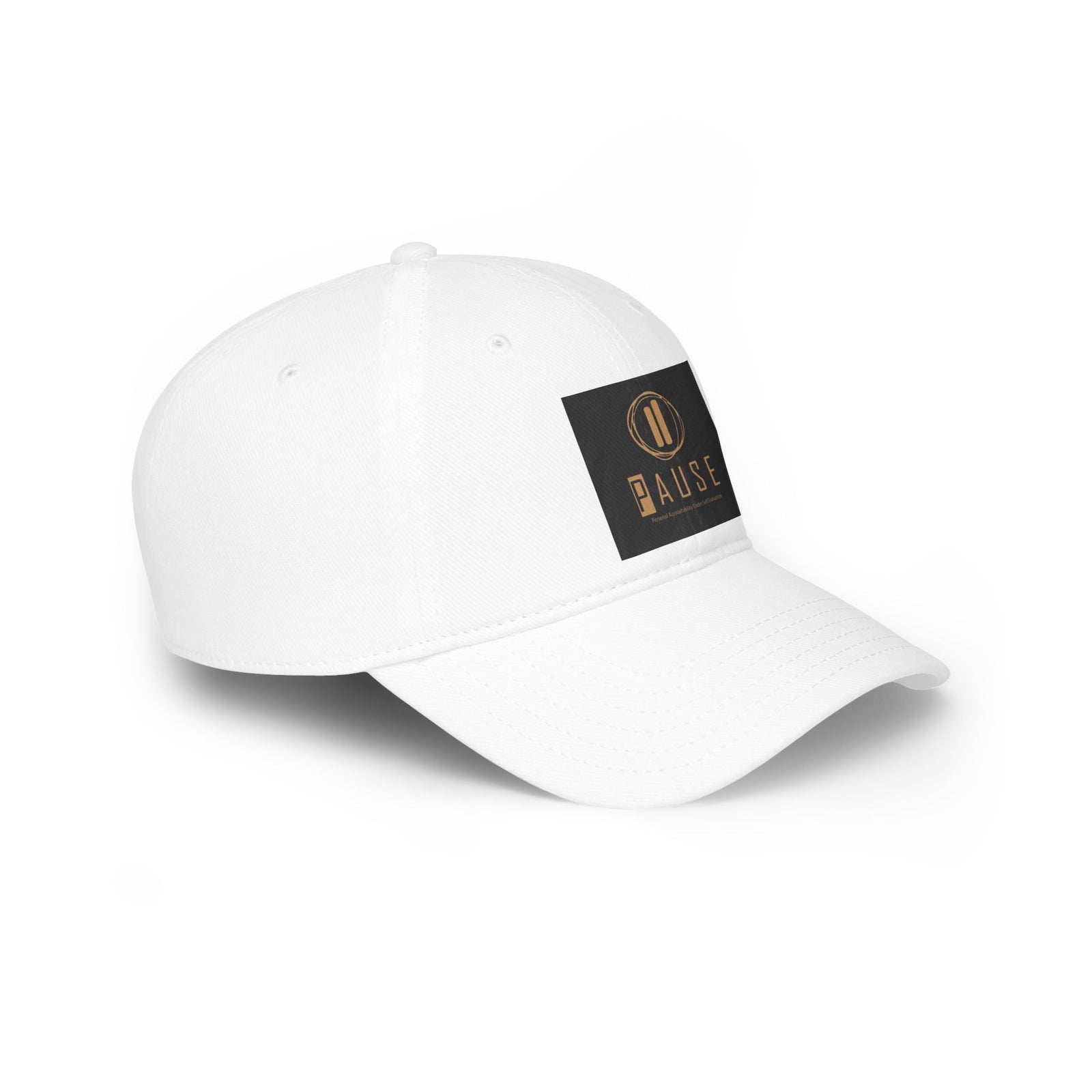 Pause Low Profile Baseball Cap, Relaxed Fit Hat, Casual Headwear, Gift for Him or Her, Everyday Cap, Adjustable Dad Hat
