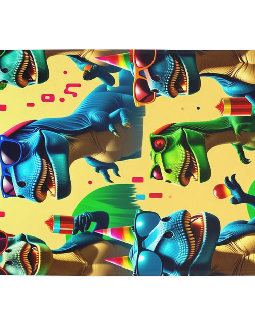 Load image into Gallery viewer, Dinosaur Party Blanket - Plush Fleece
