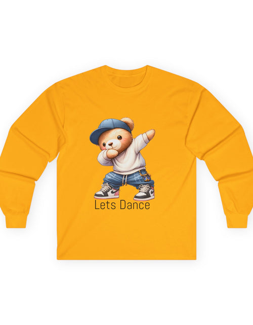 Load image into Gallery viewer, Bear Dance Long Sleeve Tee — Dancing Bear Graphic
