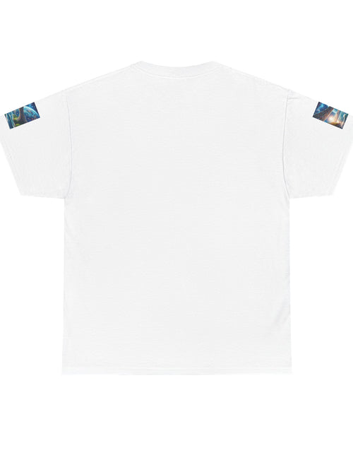 Load image into Gallery viewer, Inspirational Universe T-Shirt - &#39;Words Are Powerful&#39; Graphic - Motivational Gift for Dreamers, Writers, and Creators, Casual Wear, [...]
