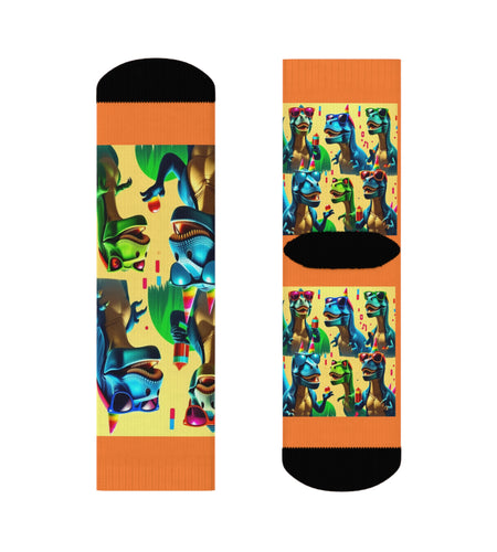 Dinosaur Party Crew Socks