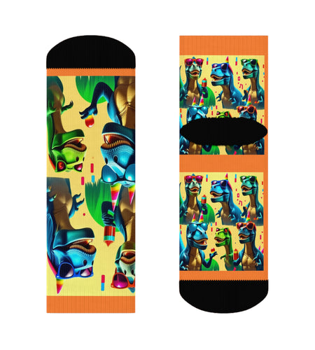 Dinosaur Party Crew Socks