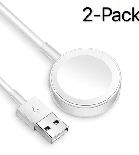 2Pcs for Apple Watch Series 2 3 4 5 6 7 Magnetic Charging Dock USB Cable Charger