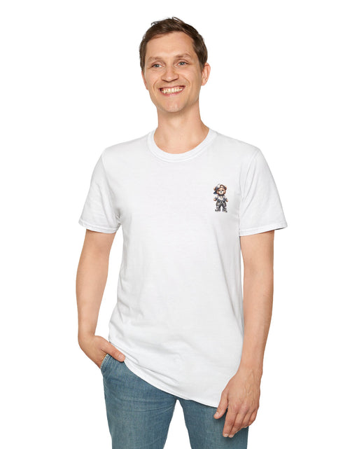 Load image into Gallery viewer, Cute Bear with Sneakers Graphic T-Shirt — Casual Animal Tee
