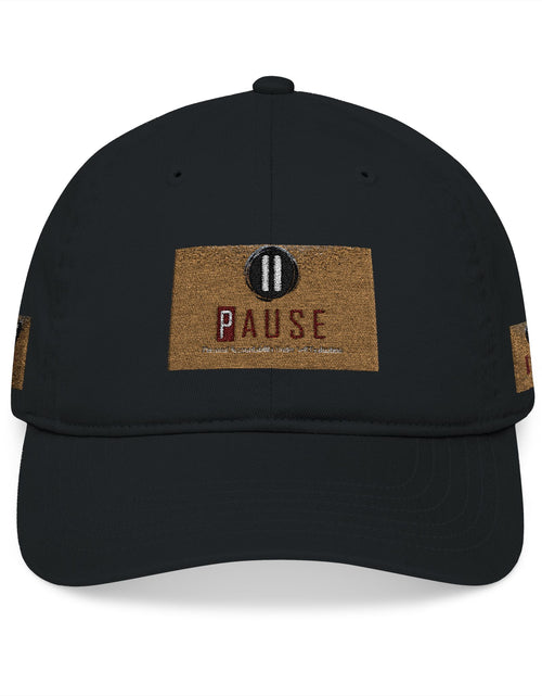 Load image into Gallery viewer, Cap Embroidered with &#39;Pause&#39; Design
