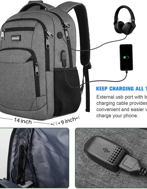 Load image into Gallery viewer, Backpack for Men and Women,17.3 Inch School Backpack for Teens,Laptop Backpack with USB Charging Port for Business College Travel

