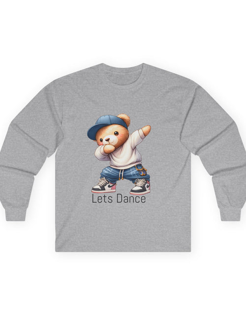 Load image into Gallery viewer, Bear Dance Long Sleeve Tee — Dancing Bear Graphic
