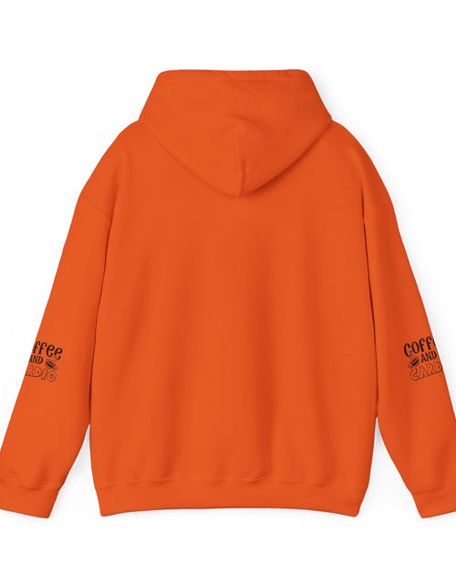 Load image into Gallery viewer, Coffee &amp; Cardio Hoodie, Fitness Sweatshirt, Gym Pullover, Gift for Gym Lovers, Cozy Athletic Wear
