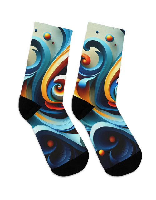 Load image into Gallery viewer, Artistic Poly Socks - Colorful Recycled Footwear
