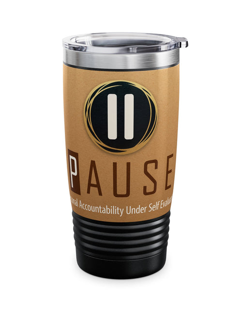 Load image into Gallery viewer, Stylish Ringneck Tumbler for Coffee Lovers | Insulated Travel Mug, Unique Gift for Birthdays, Outdoor Adventures, and Holidays
